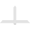 Ekena Millwork Eugene Architectural Grade PVC Gable Bracket, 72"W x 42"H x 6"D x 6"F, 14/12 Pitch GBP072X42X0606EUG00 - alternate 2